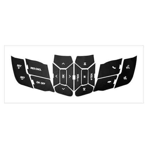 NPSNGSJY Car Button Stickers Interior Decals Fit for Mustang 2015-2018