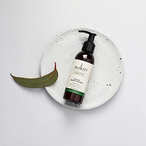 Sukin Signature Facial Moisturiser 125ml - with Vitamin E; Cruelty Free & Vegan Friendly - Nourishes, Softens & Protects the Skins Moisture Barrier.