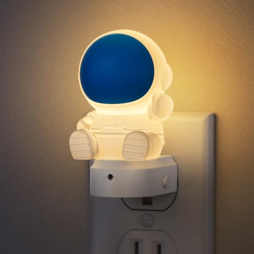 Image of DORESshop Astronaut Night Light for Kids,Plug in Dusk to Dawn Kids Bedroom