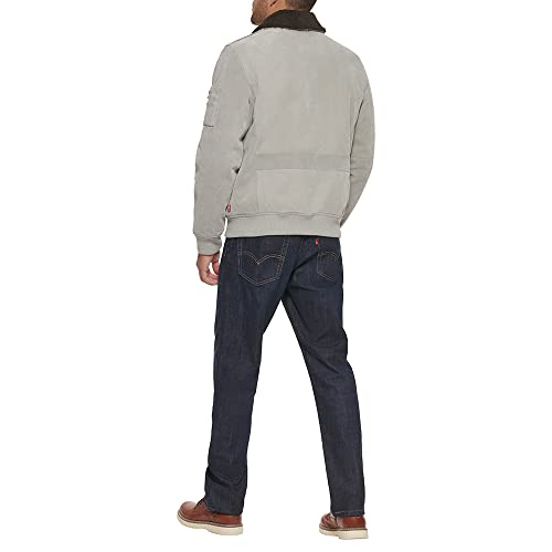 Image of Levi's Men's Levi's Men's Faux Leather Sherpa Aviator Bomber Jacket