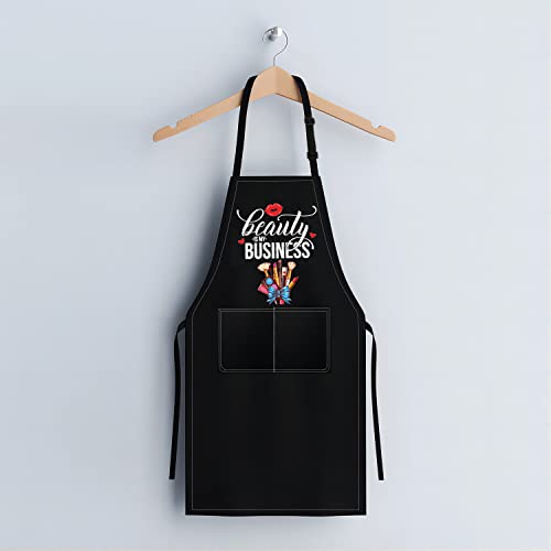 BDPWSS Makeup Artist Apron For Women Beauty Is My Business Esthetician Gift Cosmetology Student Gift Beautician Gift