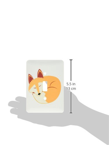 Interrupteur Fox Rouge Mignon : Plaque Décorative 3DRose LSP 175374 - 3