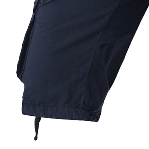 Shorts cargo para hombre en color sólido miniatura 5
