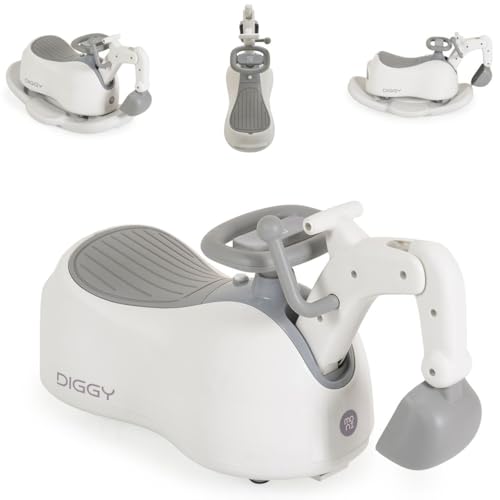Moni Töpfchen 4 in 1 Diggy Bagger, Rutscher, Schaukelspielzeug, Licht, Musik weiß Moni Töpfchen 4 in 1 Diggy Bagger, Rutscher, Schaukelspielzeug, Licht, Musik weiß