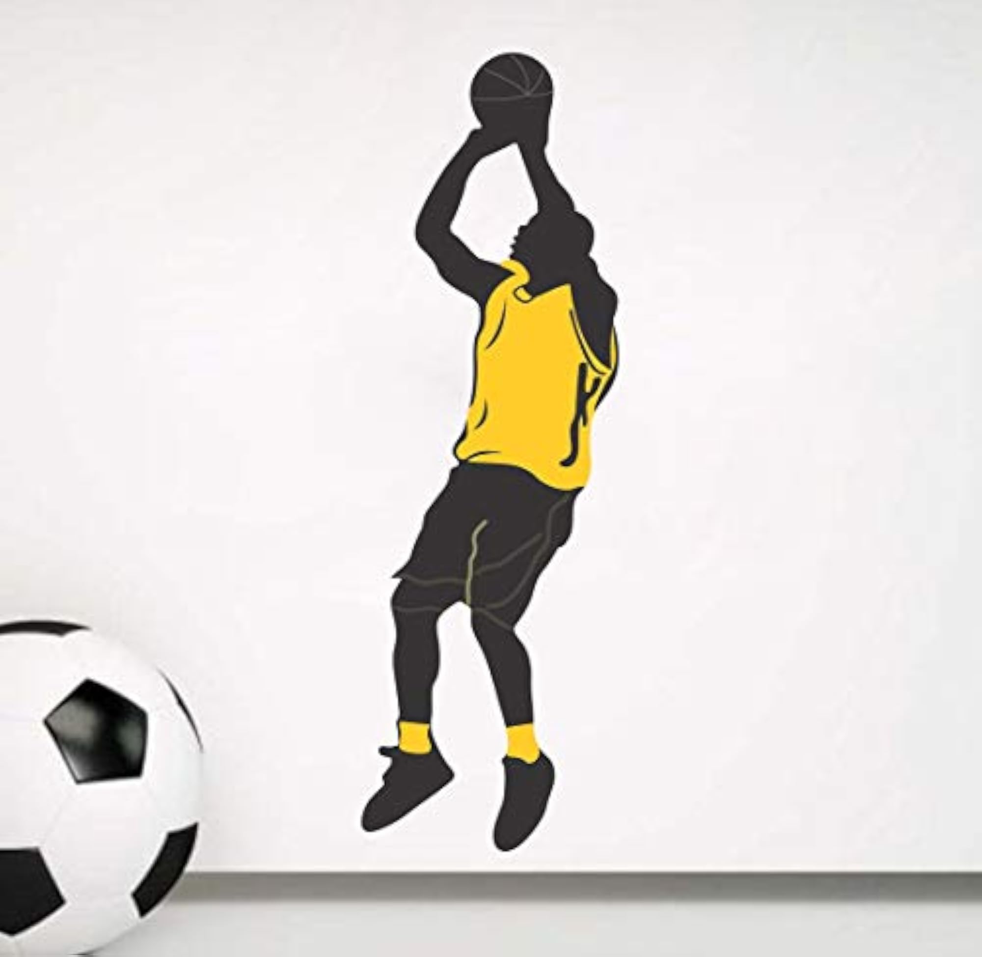Basket Ball Player Multi Large Vinyl Wall Sticker