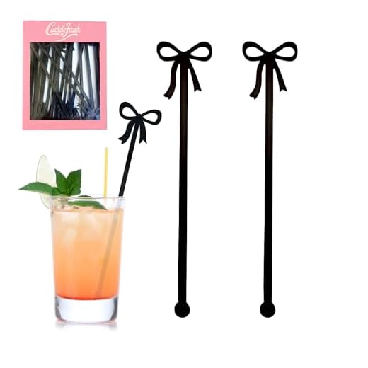 20 Bow-Shaped Drink Stirrers Pack
