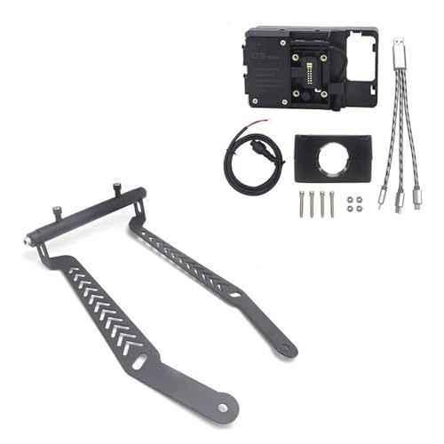 Support téléphone moto CYCLONE RT3 idéal pour les longs trajets avec chargeur sans fil USB