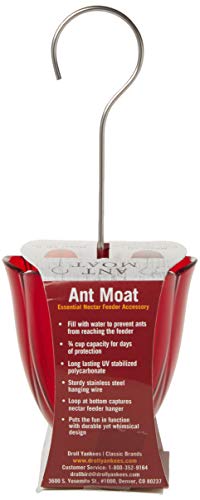 Droll Yankees Ant Moat 3/4 Cup Ant Deterrent For Hummingbird Feeders, Red #TOP3