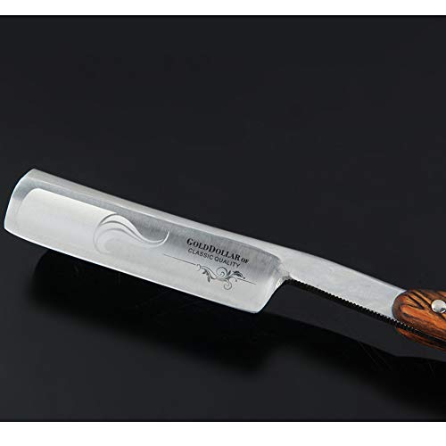 Straight Razor Rasiermesser set Herren Rasier Set mit Holzgriff im handgefertigten Lederetui - Geschenke für Männer - Exzellentes Echte Handarbeit - Image 6