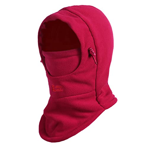 Image of TRIWONDER Kids Winter Hats Balaclava Ski Mask for Boys Girls Toddlers Windproof Adjustable Cold Weather Face Mask Neck Warmer