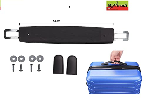 Image of Luggage Handle for VIP Safari, Amrican Turister, Skybag Trolley Bag Suitcases Replacement Handle for Luggage Parts ((Black Handle+Screw Driver))