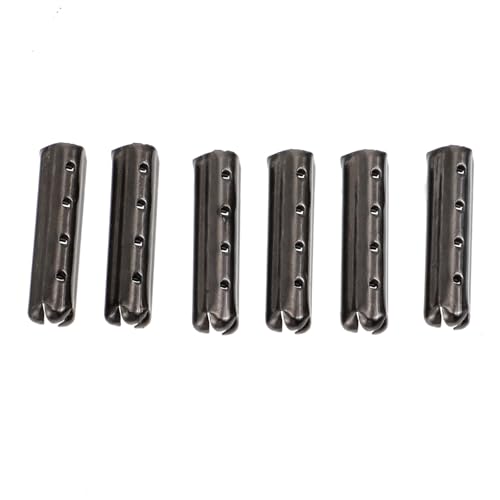 ibasenice Puntas de Cordón de Metal Negro 100 Unidades 4 Agujeros, Herretes de Cobre para Cordones de Zapatillas Deportivas, Accesorios para Mejorar la Durabilidad del Calzado