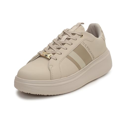 Image of U.S. Polo ASSN. Clara 3.0 Off White Light Weight Sneaker Shoes