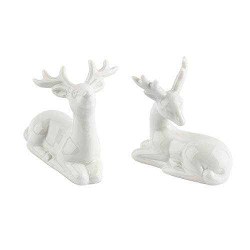 Ideen mit Herz Deko-Figuren, Hirsche, Verschiedene Designs, 2 Stück