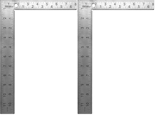 Johnson Level & Tool CS10 Professional Easy-Read Steel Carpenter Square, Original Version, Original Version, Pack of 1