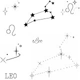 WEEKINK Leo Constellation Zodiac Star Temporary Tattoo – Celestial Symbol Fake Tattoos for Women, Birthday Gift, Realistic, Waterproof & Long Lasting for 2 Weeks