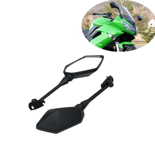 Rétroviseurs de moto pour Kawasaki Ninja 650R et ER6F noir