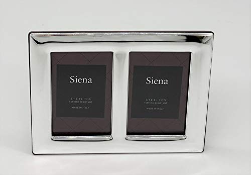 Siena 2x3 Sterling Silver Plain Picture Frame, Boutique Quality Photo Frame, Siena Collection