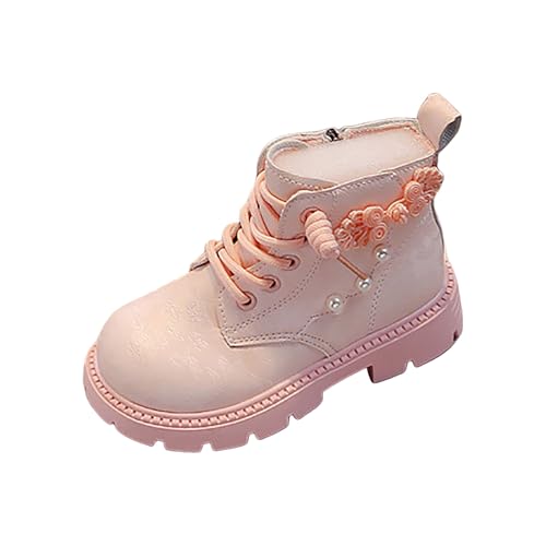 IWIHMIV Girls Ankle Boots Toddler Riding Boots Girl Winter Boots Girl Snow Boots Short Boots Girls Waterproof Winter Snow Boots