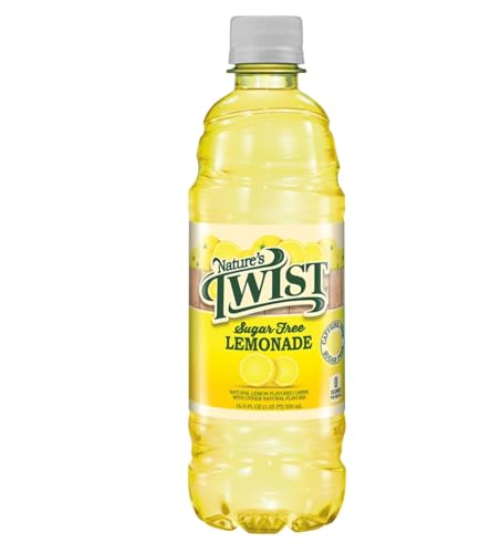 Nature's Twist Sugar Free Lemonade 24 pack, 405.6 Fl Oz (Pack of 24)