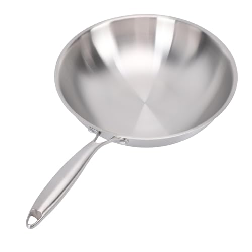 Wok de Acero Inoxidable 34 cm con Mango Anticalor miniatura 4