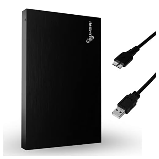 SUHSAI External Hard Drive 500GB Pocket Size Portable Hard Disk, USB 3.0 Storage & Backup External harddrive and Memory Expansion HDD for Laptop, Mac, Desktop, Gaming Console, Xbox Storage (Black)