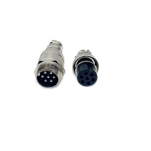 Conector de aviación GX20 de 7 pines metálico miniatura 2