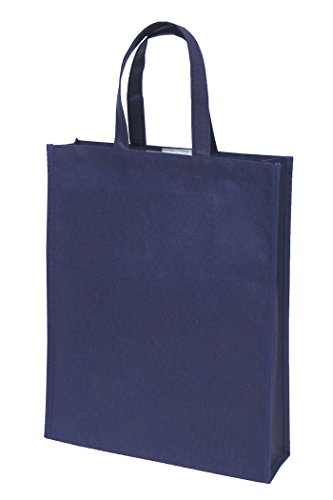 丸玉工業 手提げ袋 ソフトバッグ A4サイズ 紺 10枚 マチ付き