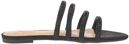 Jewel Badgley Mischka Women's Nigella Sandal, Black Microsuede, 6.5 M US | Image 5