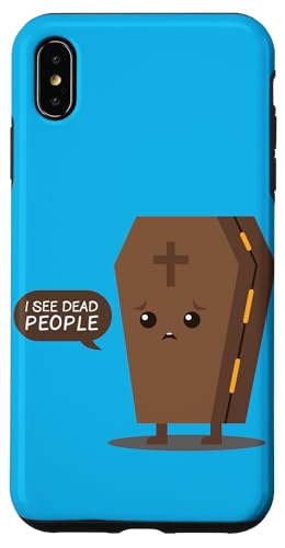 I See Dead People Cita Coffin Funeral Evil Spooky Halloween Carcasa para iPhone XS Max I See Dead People Cita Coffin Funeral Evil Spooky Halloween Carcasa para iPhone XS Max