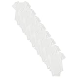 lot de bodies blancs COTON CÔTELɠ: coton respirant légèrement extensible, confortable au quotidien