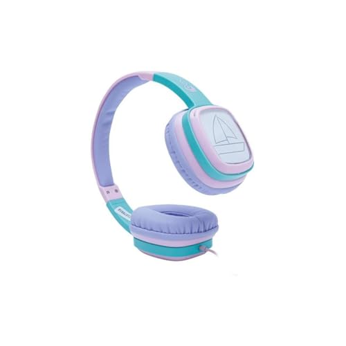 Fone de Ouvido Infantil OEX KIDS Cartoon HP302-85dB - Acompanha cards e giz de cera - Rosa e Lilás