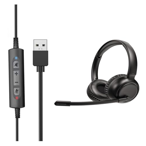 Auriculares USB computadora Nucelit procesamiento sonido digital almohadillas piel 4