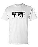 Guacamole Detroit Sucks - Michigan Prank Parody - Mens Cotton T-Shirt, L, White