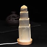 JIC Gem USB Selenite Tower 6-Inch