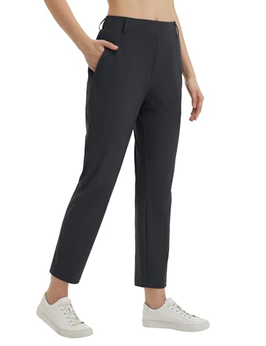 baleaf Women's Pants with Pockets Belt Loops High Waisted Golf