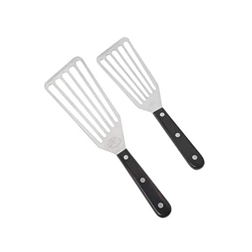 Fish Spatula, 2 Pack Stainless Steel Metal Spatula, Slotted Spatulas for Cooking, Flipping, Turning, Frying and Grilling