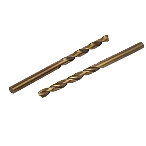 Aexit 4.1mm Drilling Tool Holder Dia HSS Cobalt Metric Spiral Twist Drill Bit Rotary Tool 2pcs Model:41as418qo471