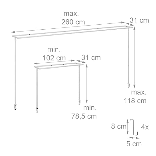 Arche de table extensible pour suspendre guirlandes et fleurs