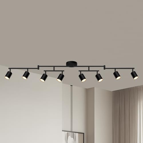 AUQUEE 8 Light Matte Black Track Lighting