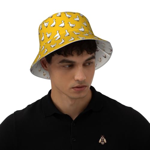 Image of Bucket Hat Double-Side-Wear Reversible Sun Hat Beach Travel Hiking for Women Men