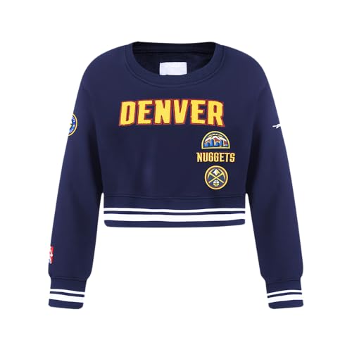 Image of Pro Standard Big Girls NBA Retro Classics Fleece Crewneck Sweatshirt