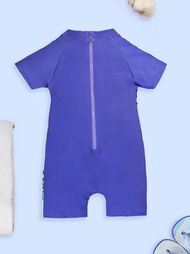 Image of KiddoPanti Boys & Girls Half Sleeve Mid Thigh Length Swim Suit