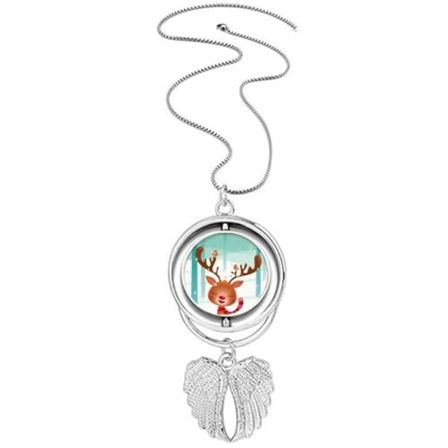 Collier ailes d'ange Mas en argent avec pendentif spirituel