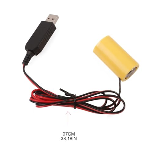 Cable fuente de alimentación 6V LR14 C eliminador de pilas USB miniatura 5