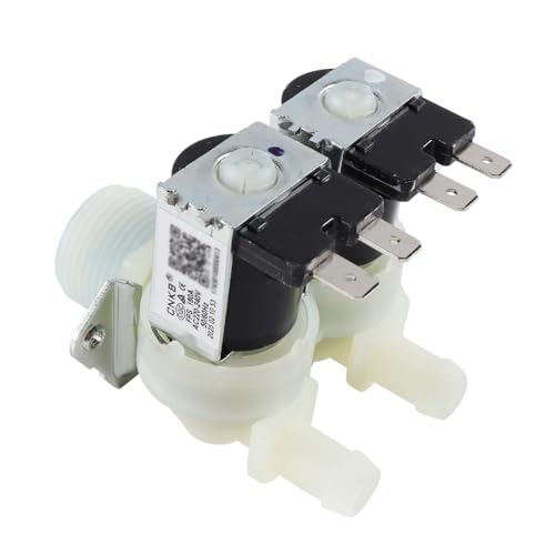 Nicear Électrovanne d'entrée d'eau à Double tête pour Machine à Laver, adaptée à la Machine à Laver à Tambour