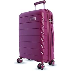 Maletas Greenwich Don Algodon - Maletas de Viaje Cabina - 55x40x20 - Resistente - Trolley Equipaje para Avion con 4 Ruedas de 360º y candado