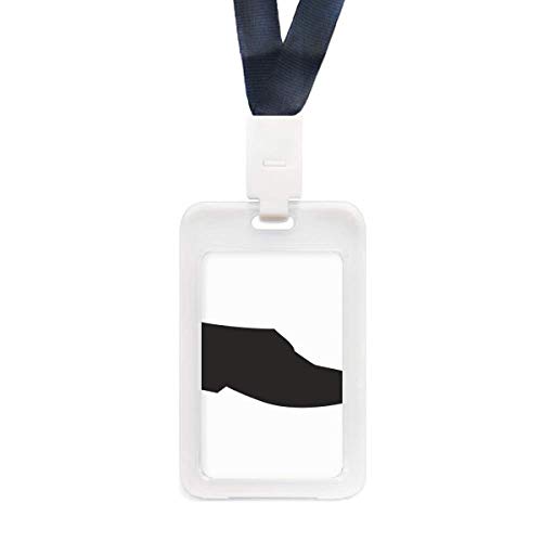Porte-carte en cuir noir pour homme avec protection ID transparente