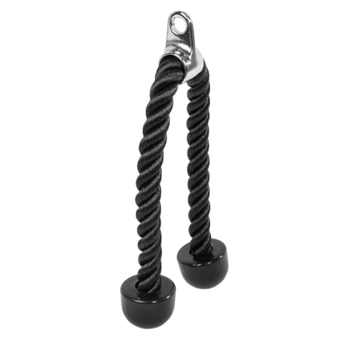 Puxador Corda Lion Strong Triceps Antiderrapante em Polipropileno Trançado Resistente, Pegada de PVC