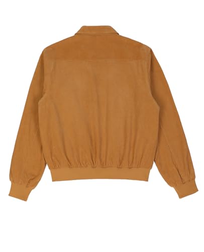 Image of ZENTHACE Men's Corduroy Jacket with Full Flannel Lined,Zip Up Casual Vintage Outerwear Coat,100% Cotton